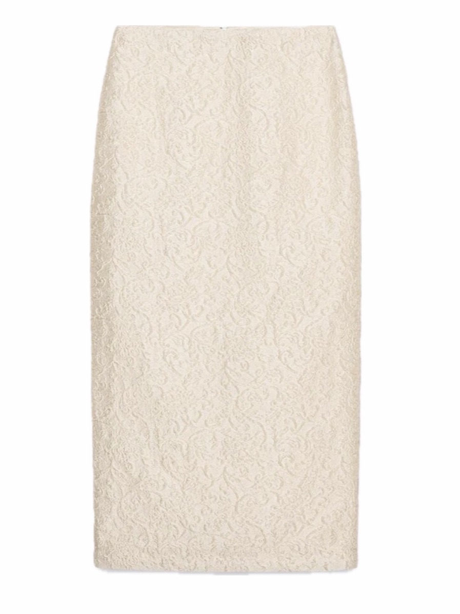Zara Jacquard Pencil Skirt